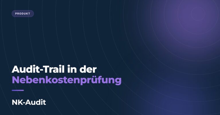 Audit-Trail in der Nebenkostenprüfung, NK-Audit