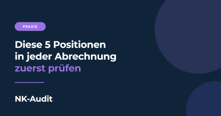Diese 5 Positionen sollten Sie in jeder Nebenkostenabrechnung zuerst prüfen, NK-Audit Blog